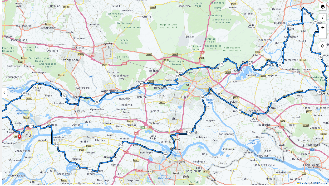 Route Gelderse 11Stedentocht